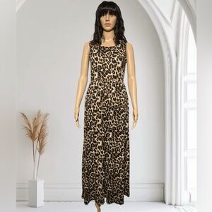 Leopard Print Maxi Dress